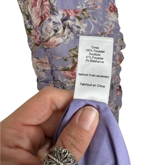 ASTR | NWT Kiana Floral Ruched Ruffle Maxi Dress Medium - Picture 10 of 11